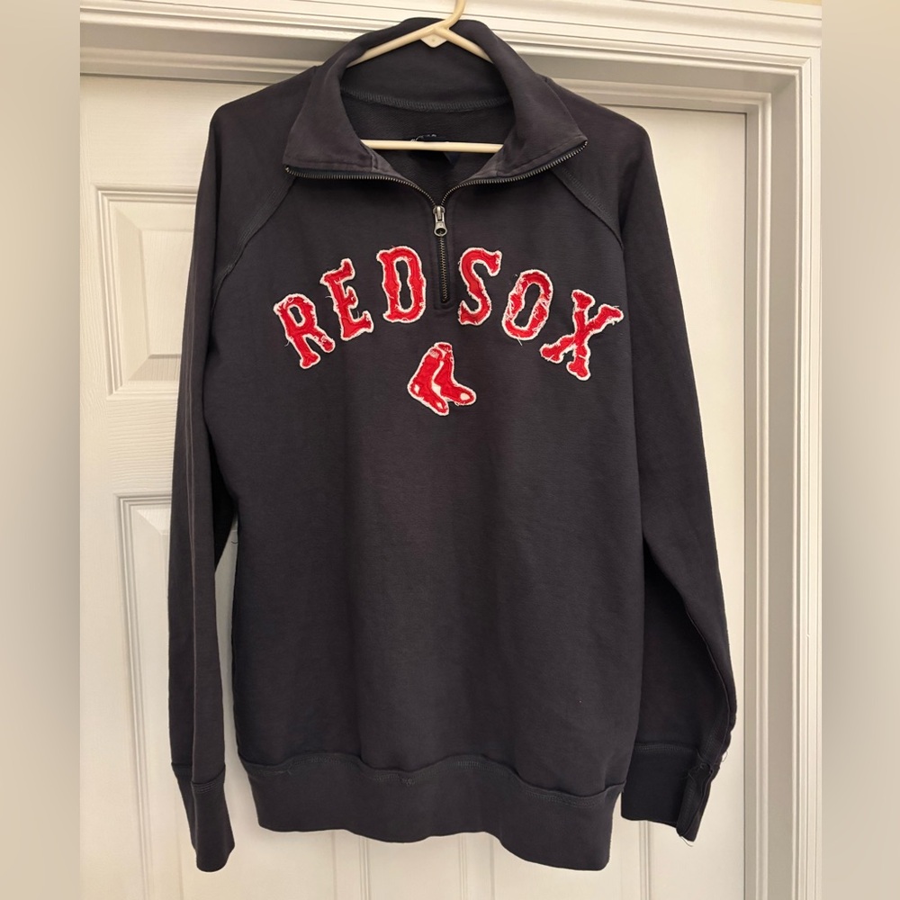 Vintage Red Sox Crew neck with zip